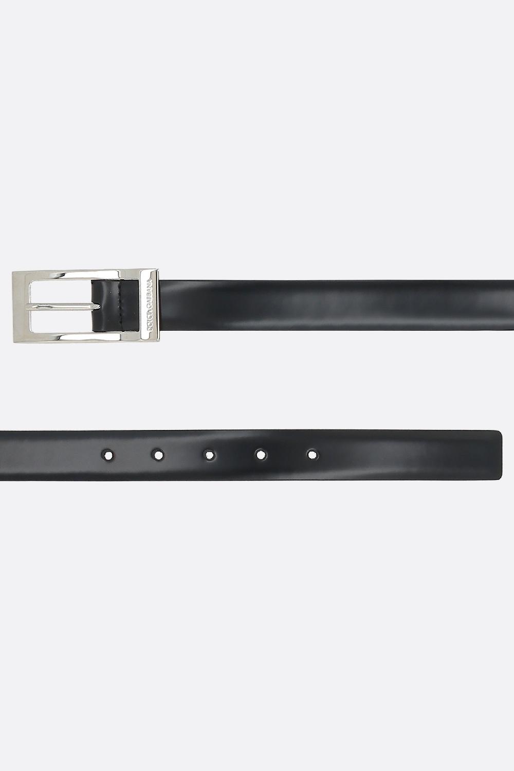 DOLCE & GABBANA Cintura In Pelle Spazzolata