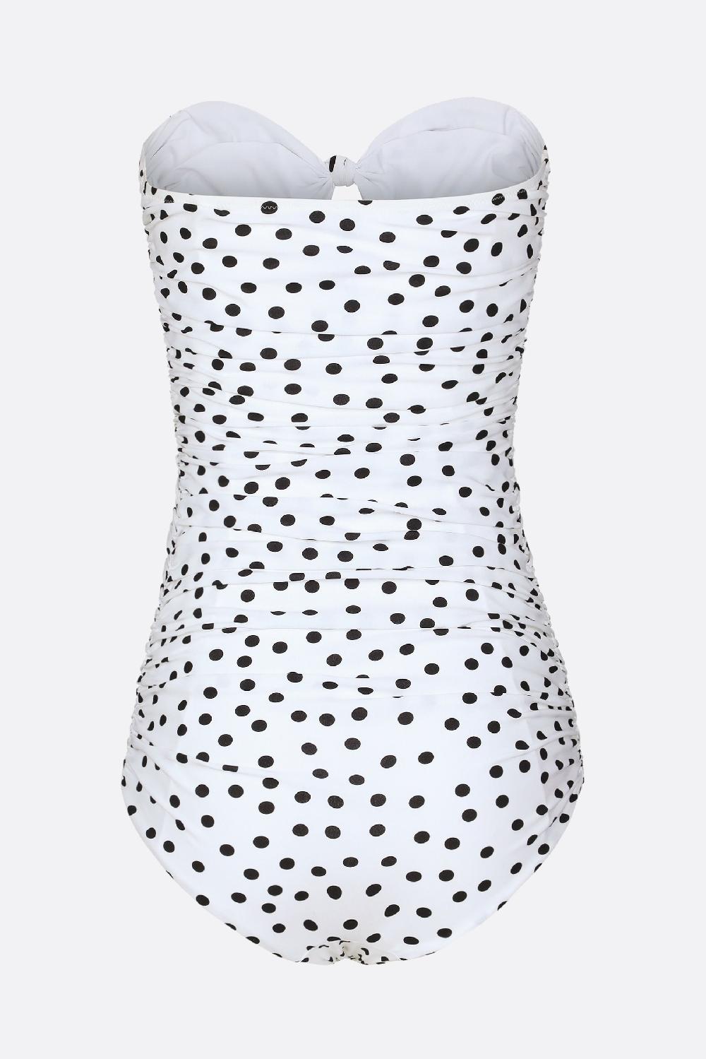 DOLCE & GABBANA Costume Intero In Lycra Stampa Pois