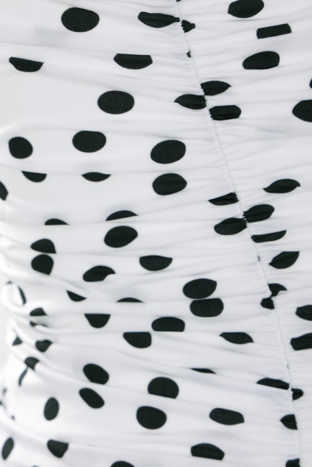 DOLCE & GABBANA Costume Intero In Lycra Stampa Pois