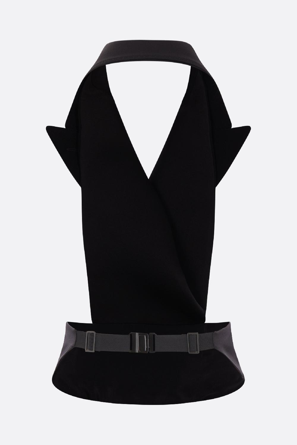 DOLCE & GABBANA Gilet In Gabardine E Raso