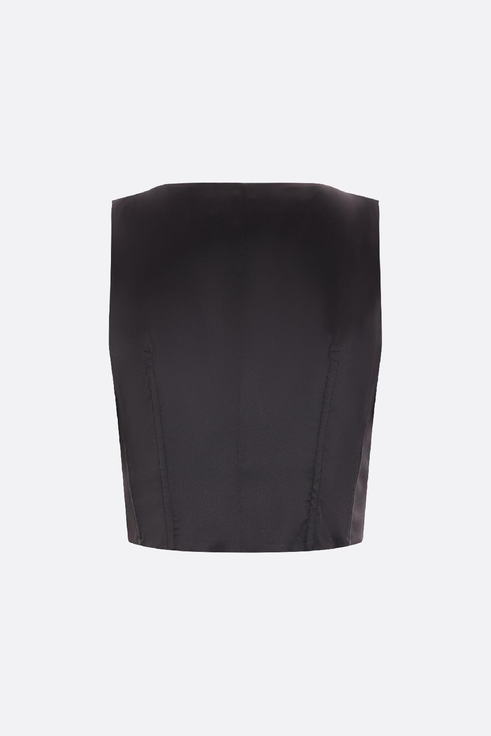 DOLCE & GABBANA Gilet Tuxedo Doppiopetto In Duchesse