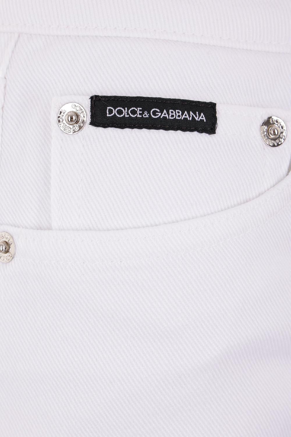 DOLCE & GABBANA Jeans A Gamba Ampia In Denim