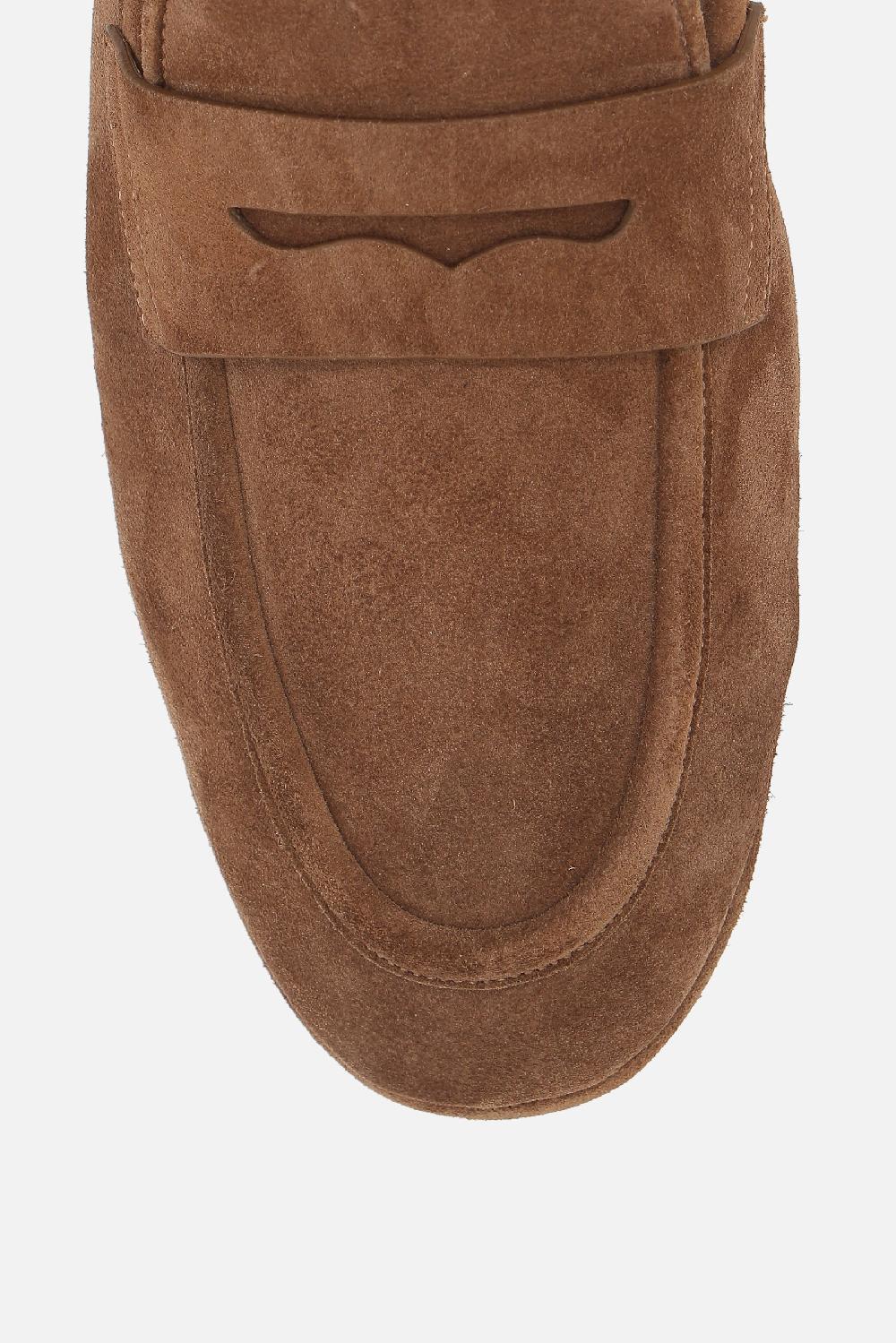 DOLCE & GABBANA Mocassino Driver In Suede Con Logo