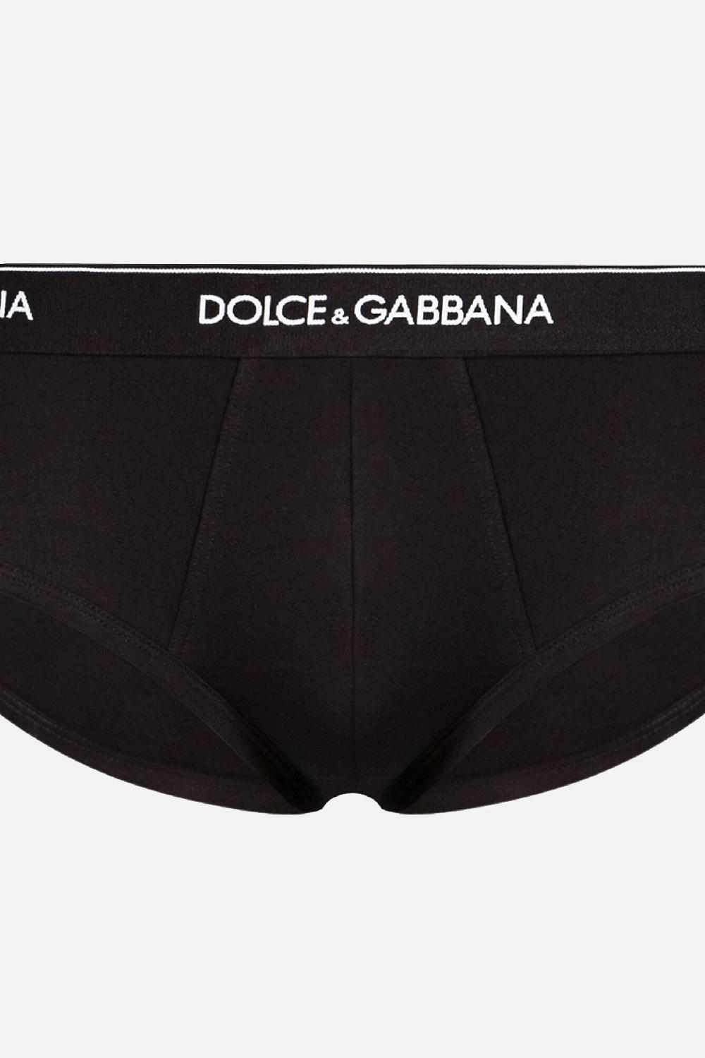 DOLCE & GABBANA Pack 2 Slip Brando In Cotone Stretch