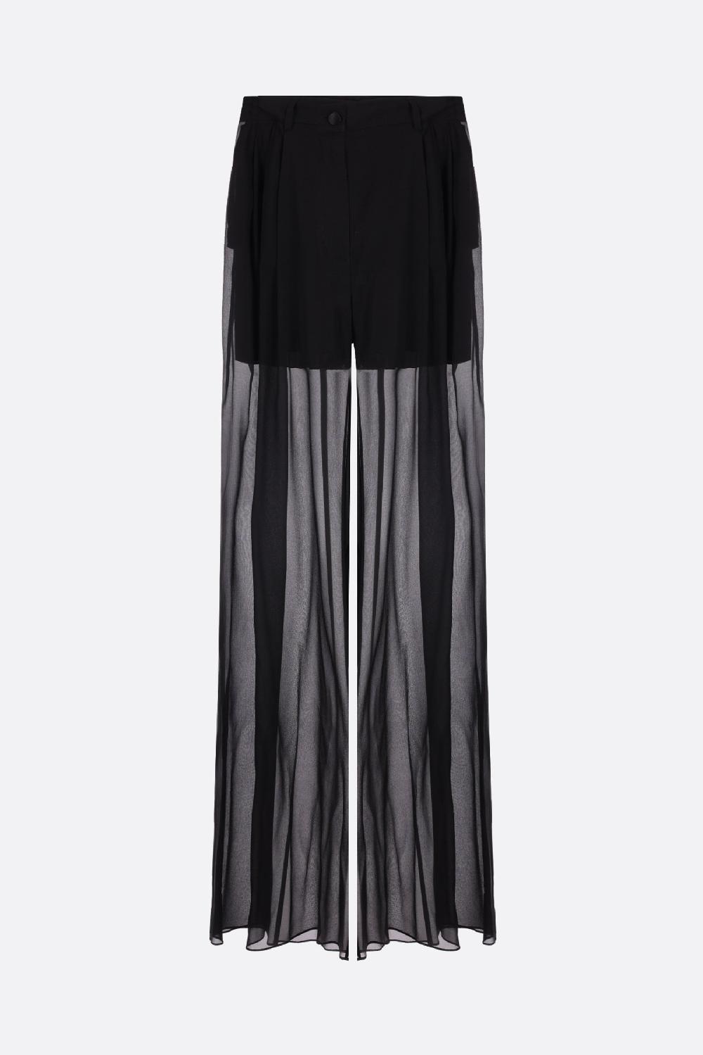 DOLCE & GABBANA pantalone a gamba larga in chiffon