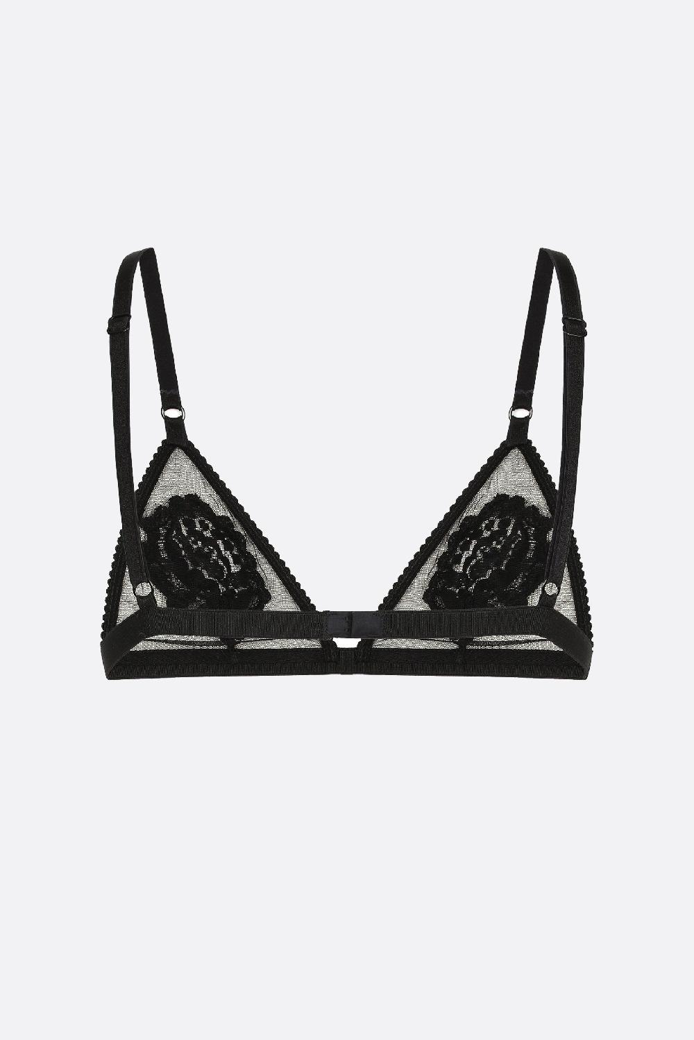 DOLCE & GABBANA Reggiseno In Rete Con Ricami