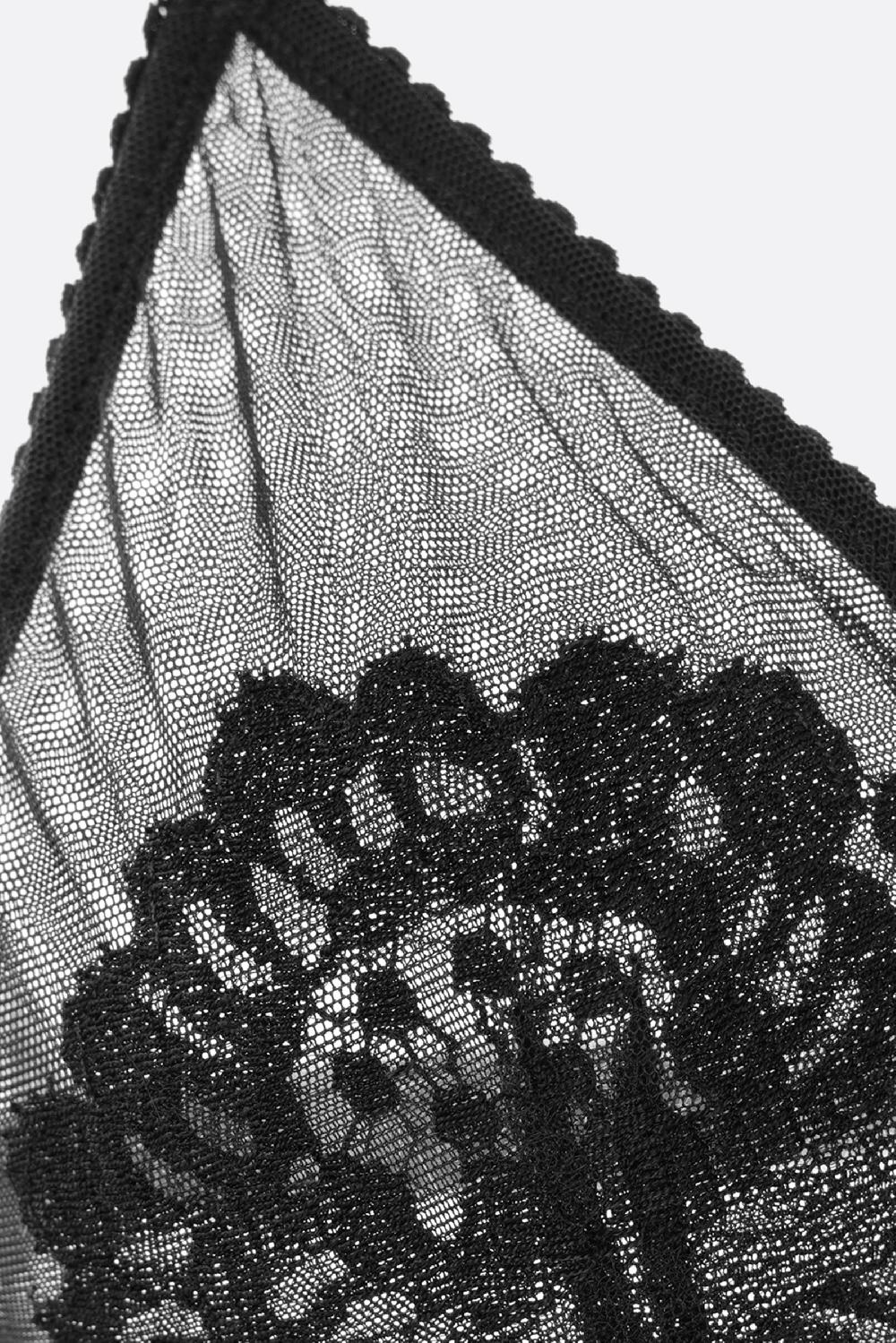 DOLCE & GABBANA Reggiseno In Rete Con Ricami