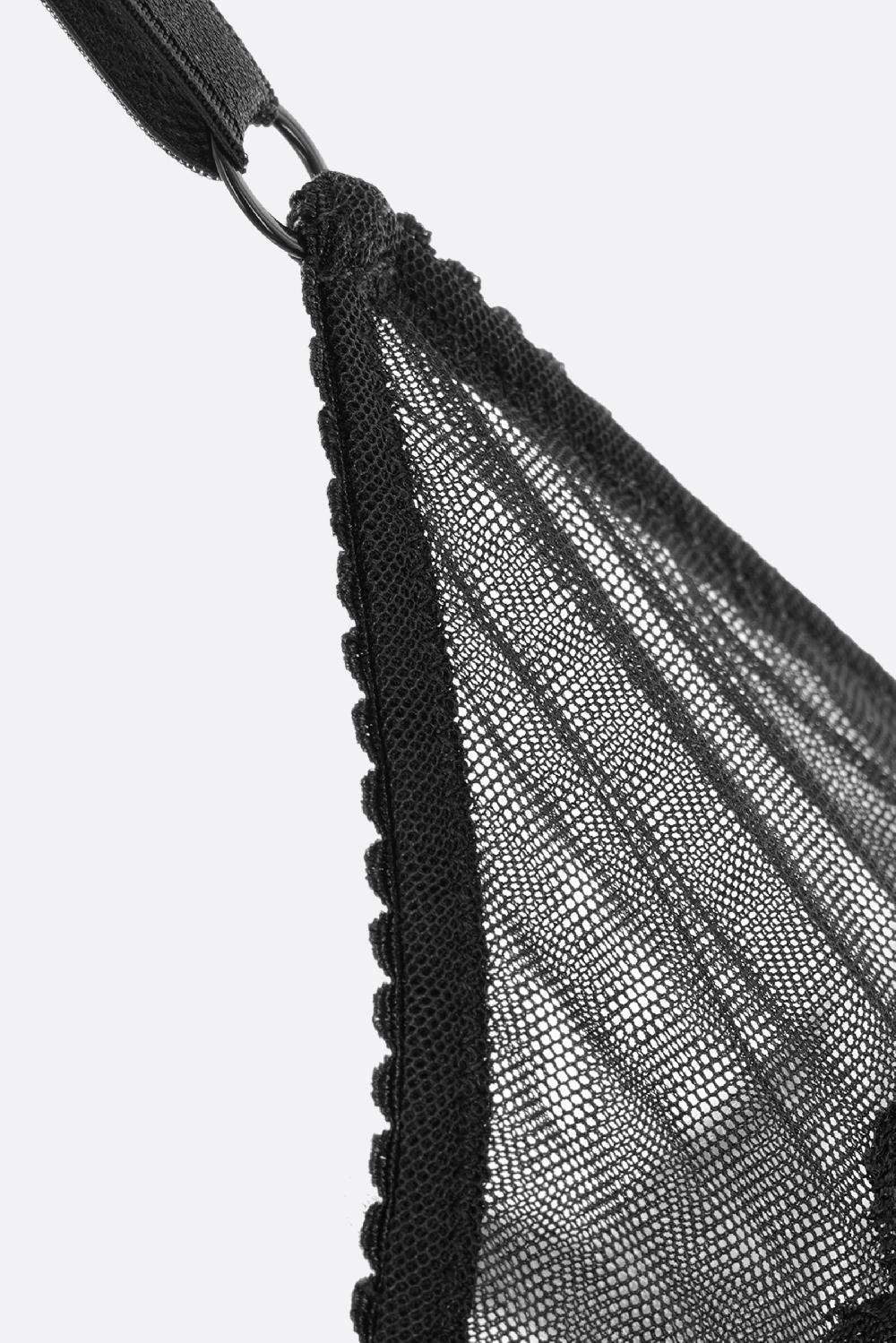 DOLCE & GABBANA Reggiseno In Rete Con Ricami