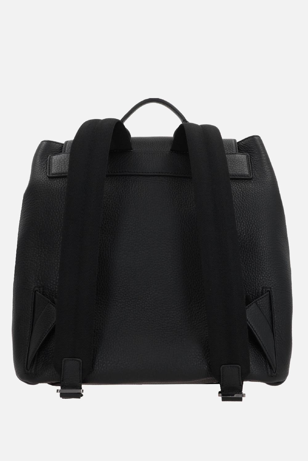 DOLCE & GABBANA Zaino In Pelle Martellata Ricamo DG