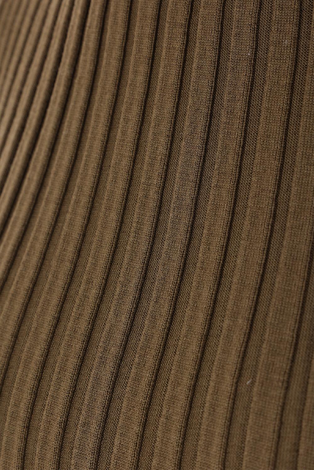 FERRAGAMO Dolcevita A Doppio Strato In Lana A Coste