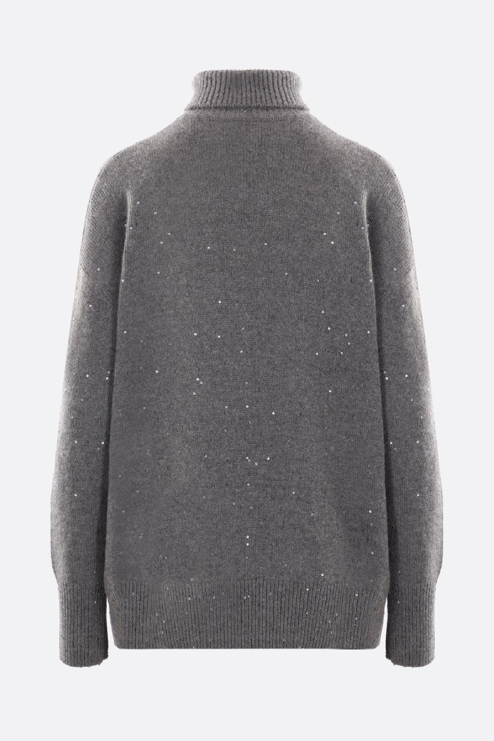 BRUNELLO CUCINELLI Dolcevita In Cashmere E Seta Con Paillettes