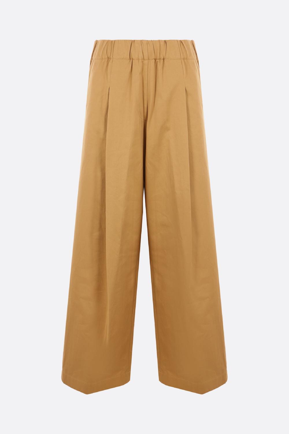 DRIES VAN NOTEN pantalone palazzo Pila in cotone