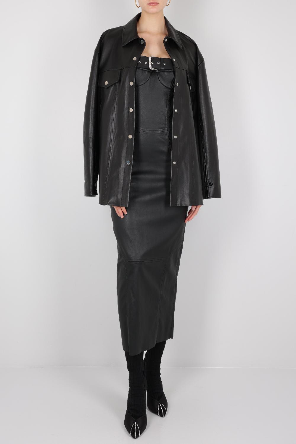 DROME Abito Bustier In Nappa