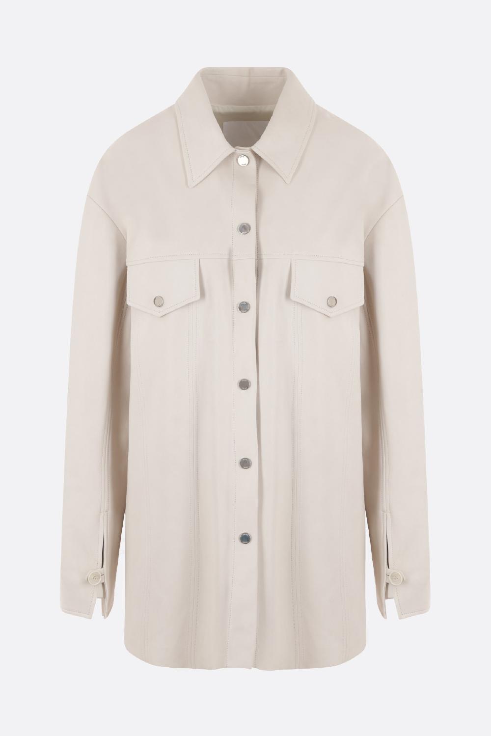 DROME Giacca-camicia In Nappa