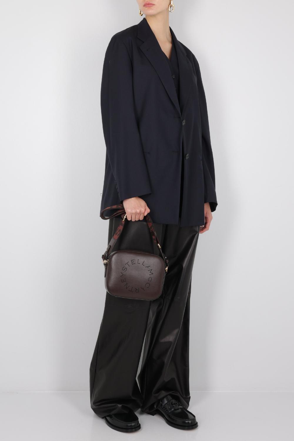 DROME Pantalone A Gamba Ampia In Nappa