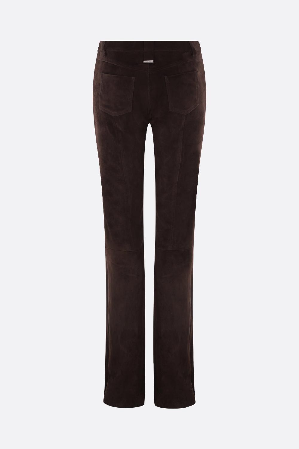 DROME Pantalone Flare In Suede