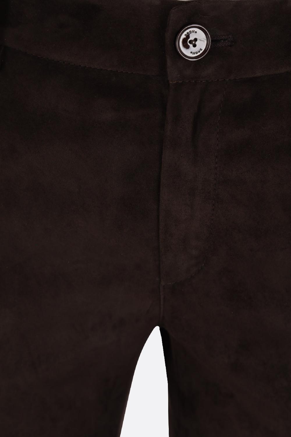 DROME Pantalone Flare In Suede