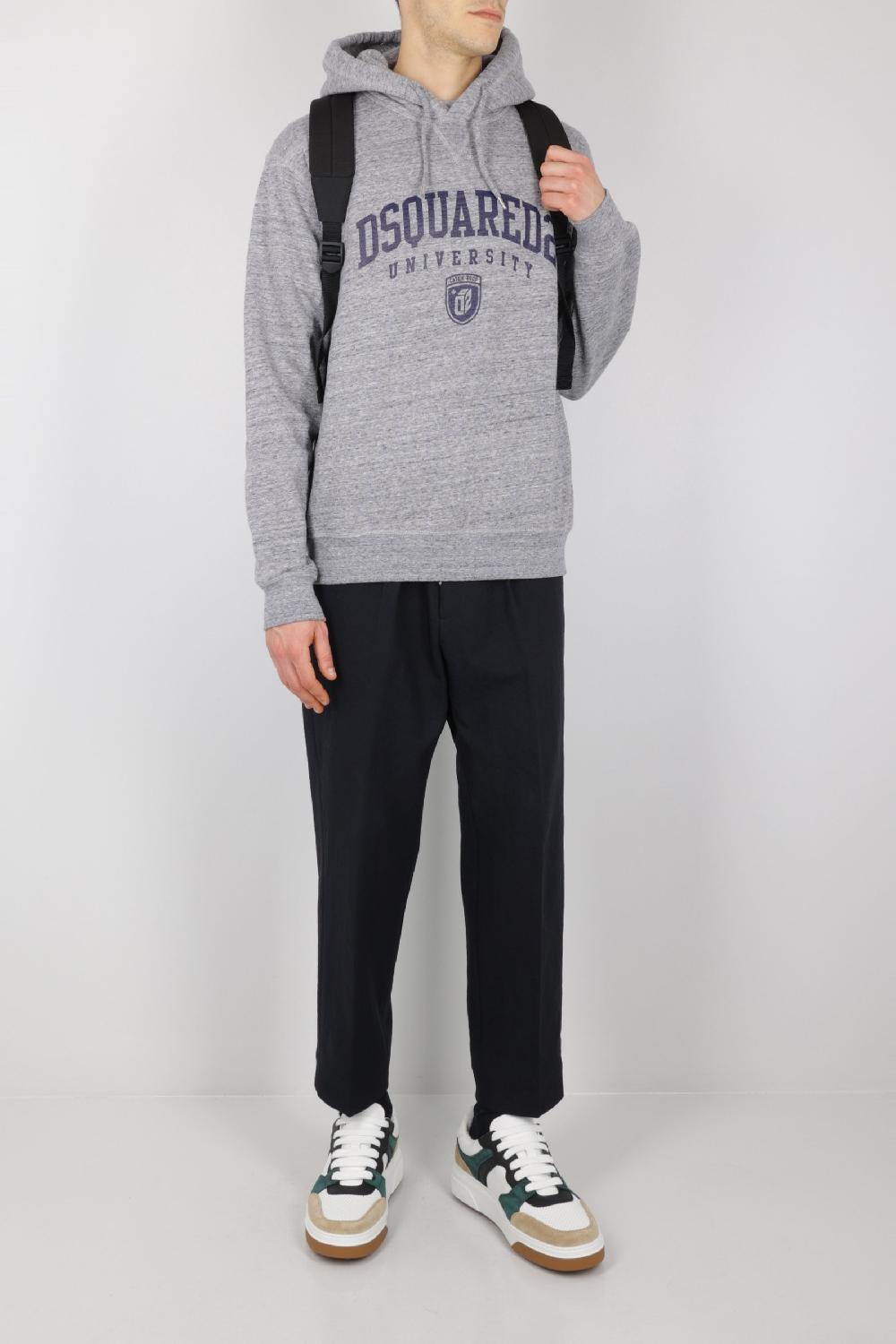 DSQUARED2 Felpa In Jersey Stampa Logo University