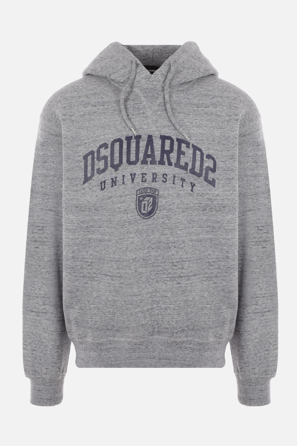 DSQUARED2 Felpa In Jersey Stampa Logo University
