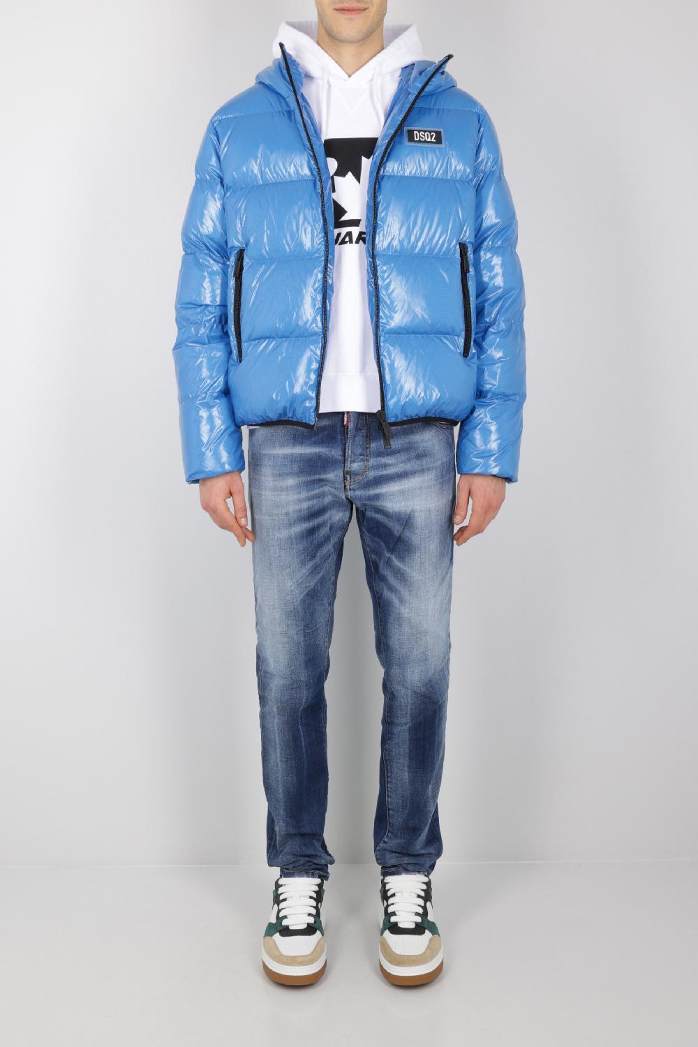 DSQUARED2 Felpa In Pile Stampa Logo Leaf