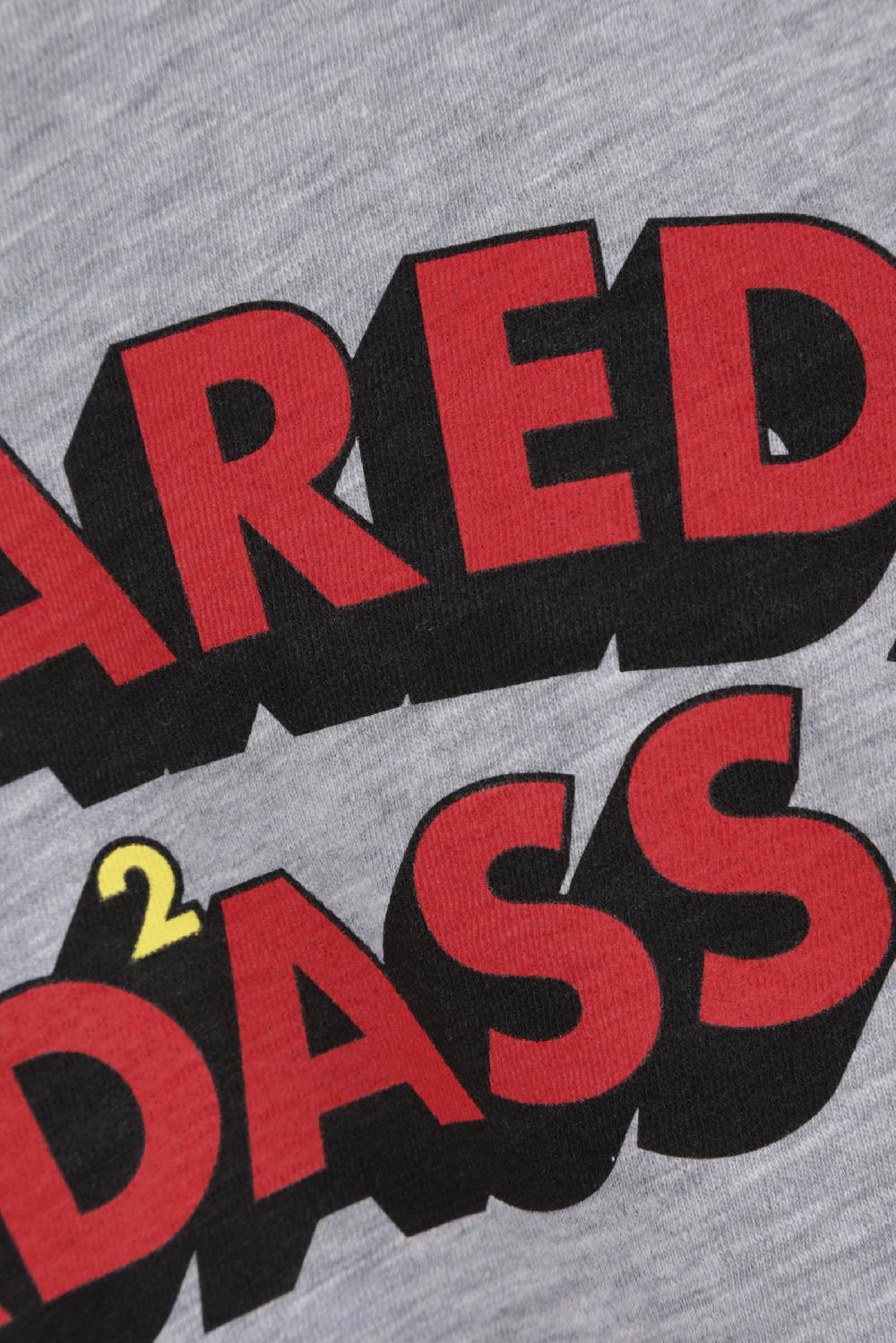 DSQUARED2 T-shirt In Cotone Stampa Logo Badass