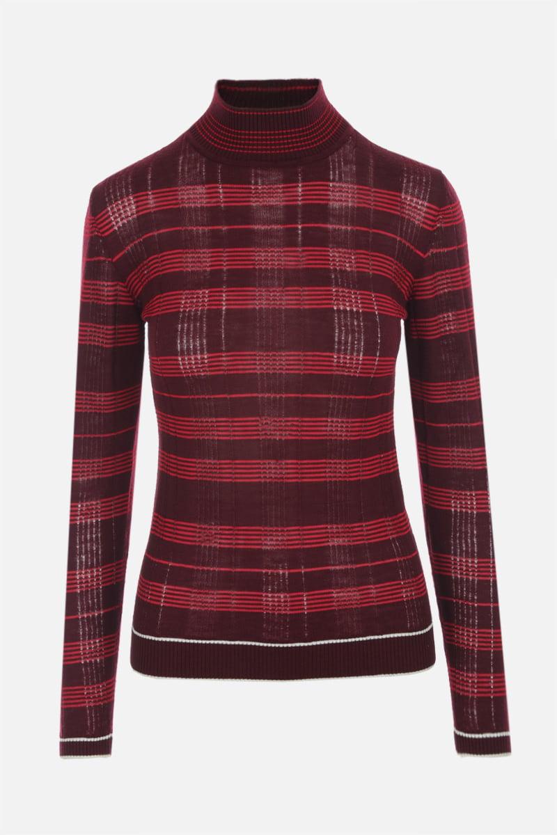 DURAZZI MILANO pullover in misto lana traforata