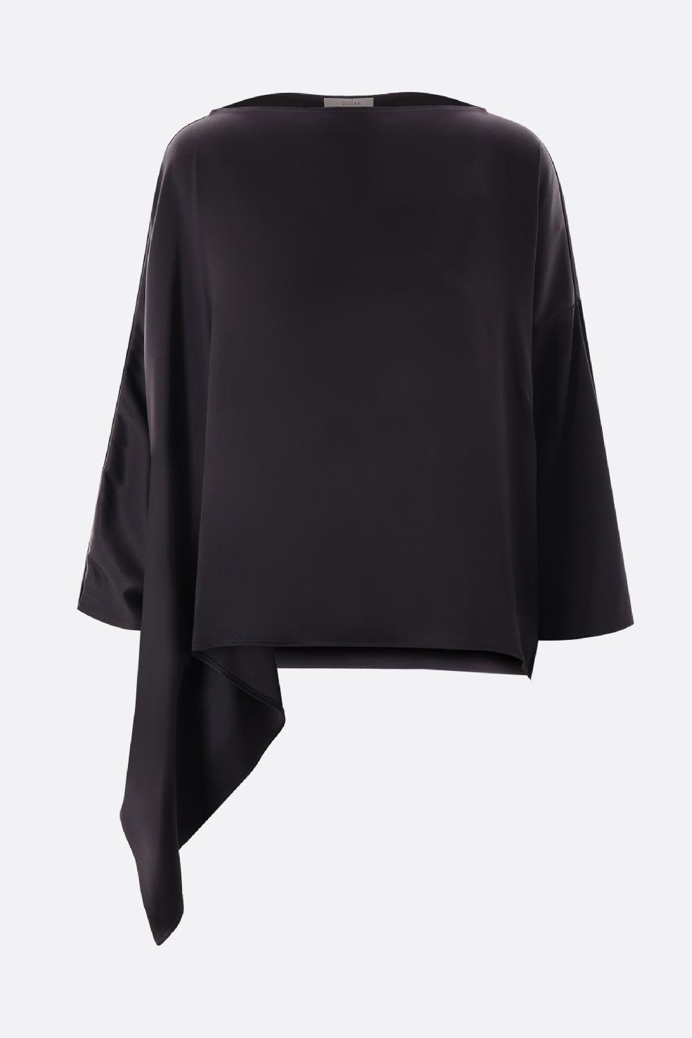 DUSAN blusa asimmetrica in raso