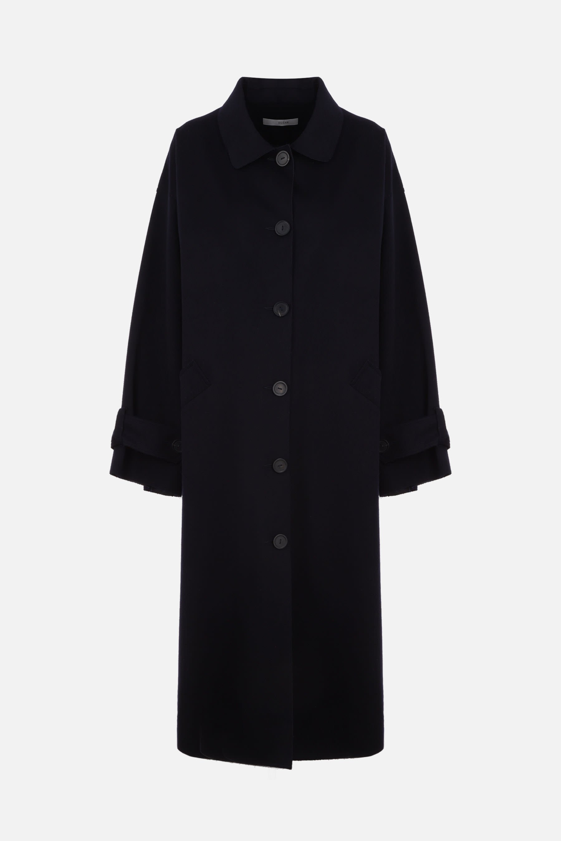 DUSAN cappotto monopetto oversize in cashmere