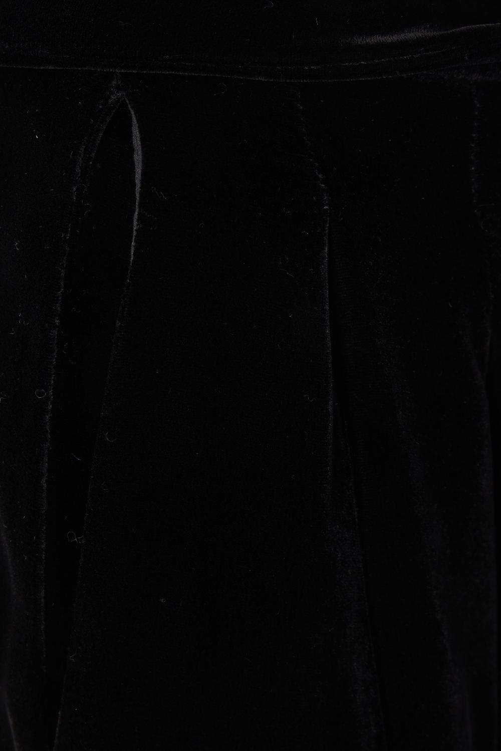 DUSAN Pantalone Palazzo In Velluto Con Cintura