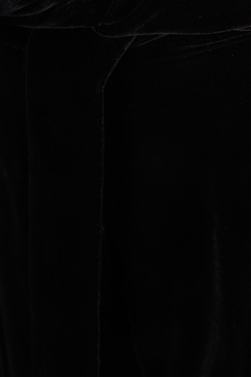 DUSAN Pantalone Palazzo In Velluto Con Cintura