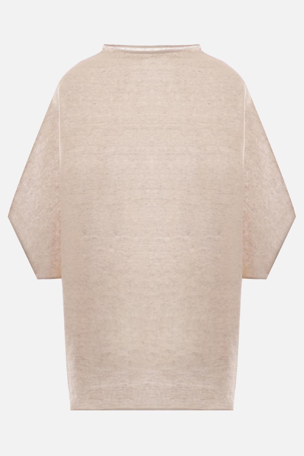 DUSAN top in maglia di lino cashmere e seta