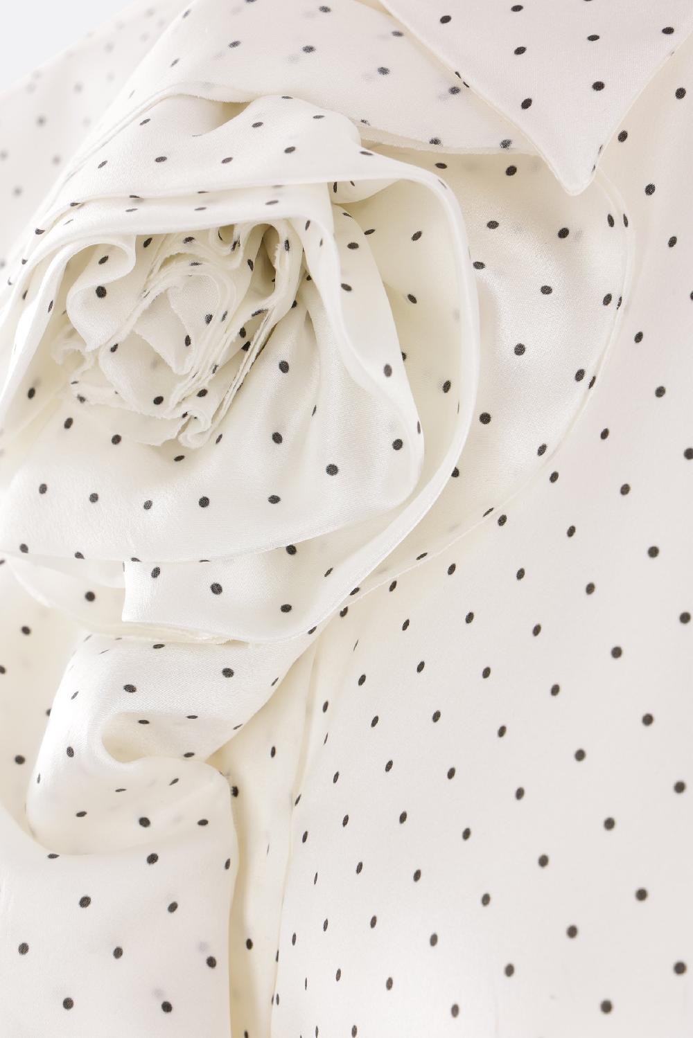 ERMANNO SCERVINO Camicia In Raso A Pois