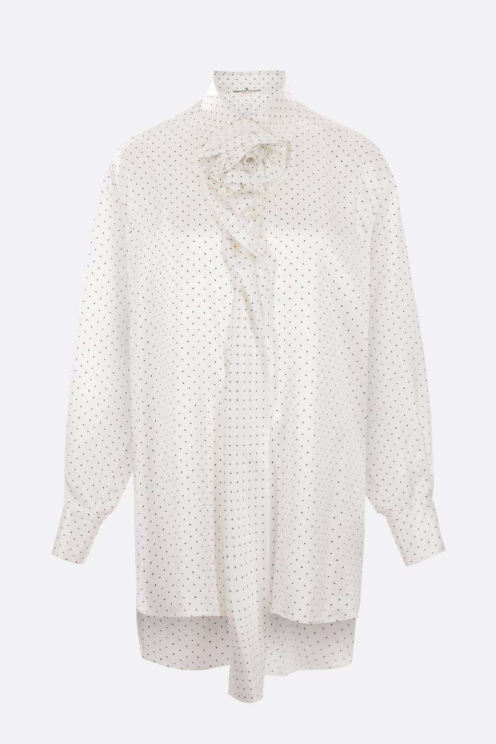 ERMANNO SCERVINO camicia in raso a pois