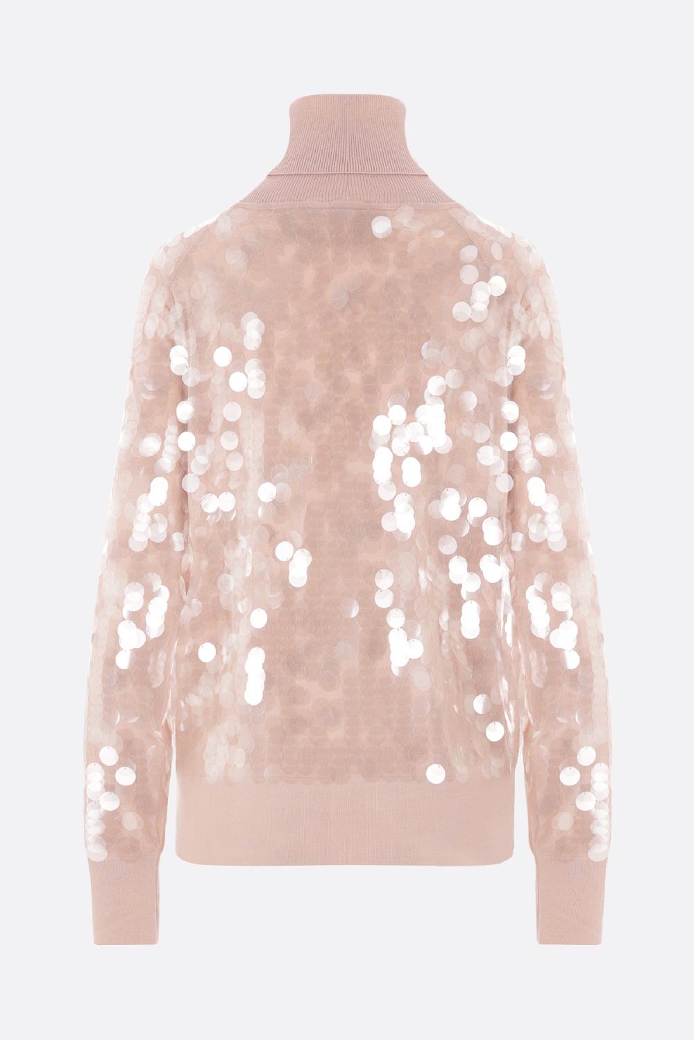 ERMANNO SCERVINO Dolcevita In Lana Con Paillettes