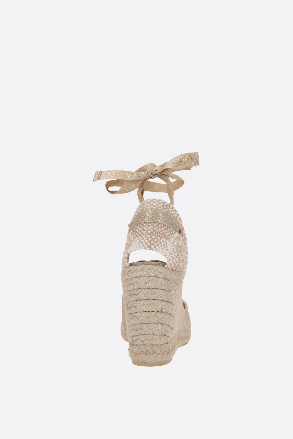CASTANER Espadrilla Con Zeppa Carina In Canvas E Lurex