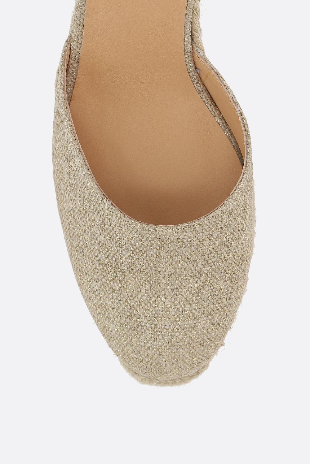 CASTANER Espadrilla Con Zeppa Carina In Canvas E Lurex