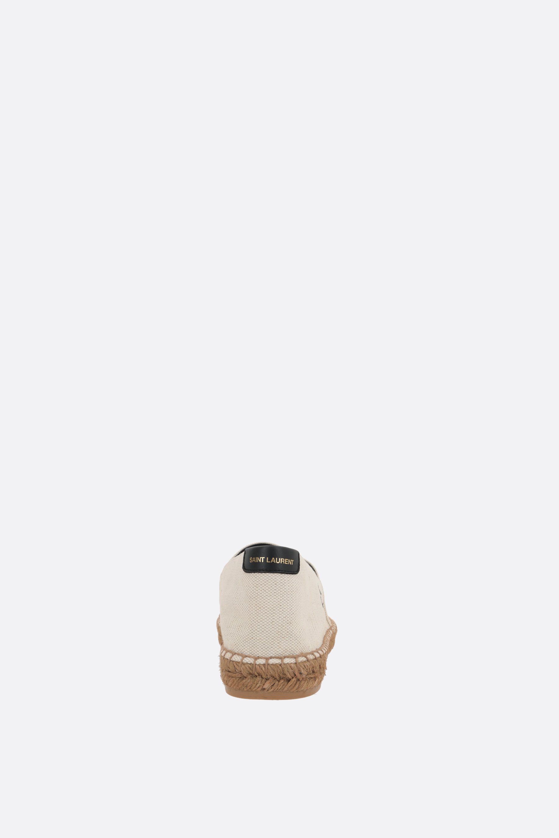 SAINT LAURENT Espadrilla In Canvas Ricamo Saint Laurent