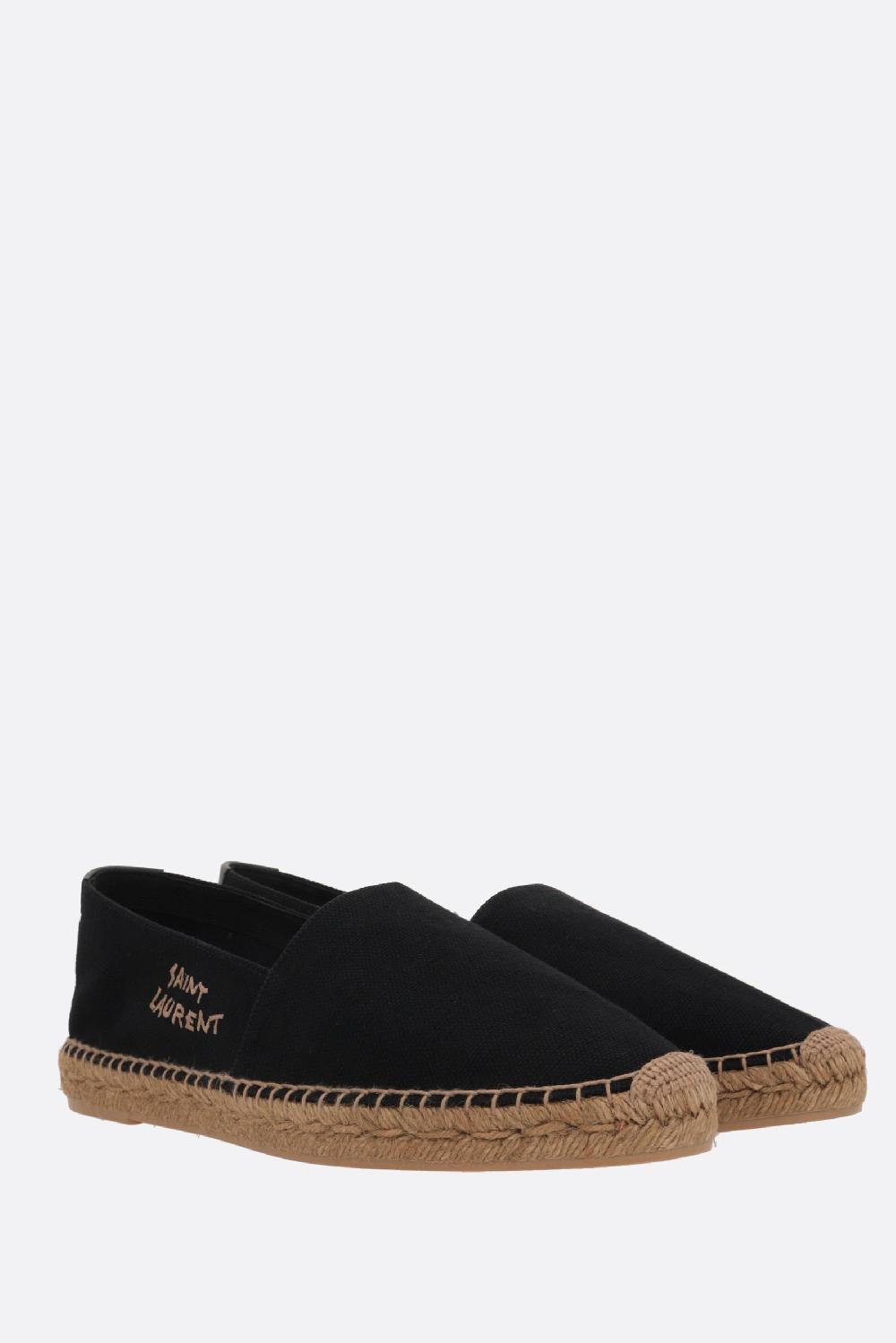 SAINT LAURENT Espadrilla In Canvas Ricamo Saint Laurent