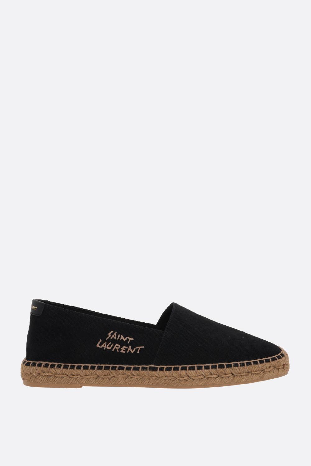 SAINT LAURENT espadrilla in canvas ricamo Saint Laurent