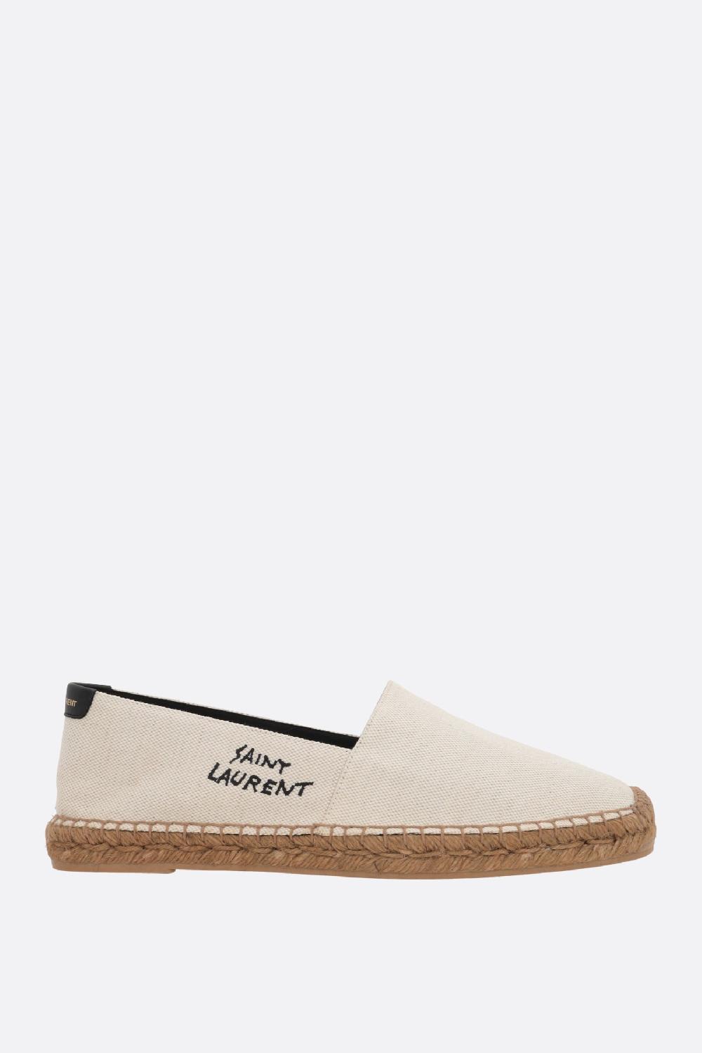 SAINT LAURENT espadrilla in canvas ricamo Saint Laurent