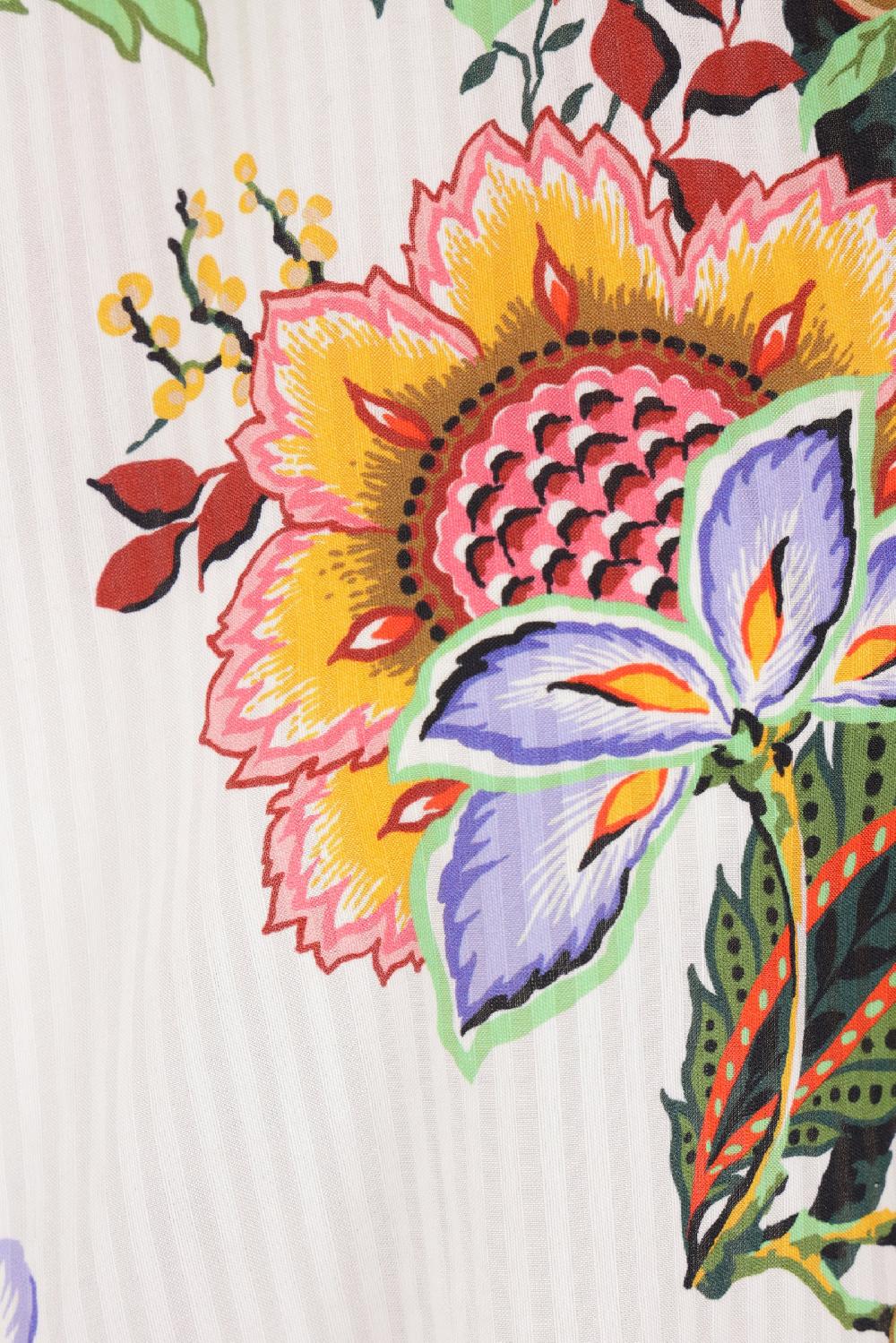 ETRO Blusa Caftano In Cotone E Seta Jacquard