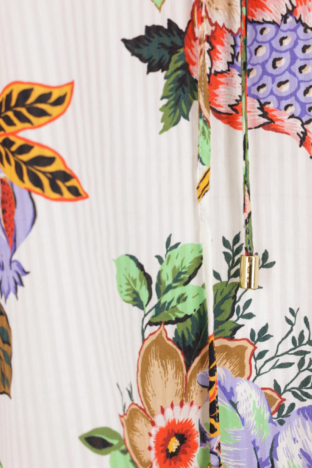 ETRO Blusa Caftano In Cotone E Seta Jacquard