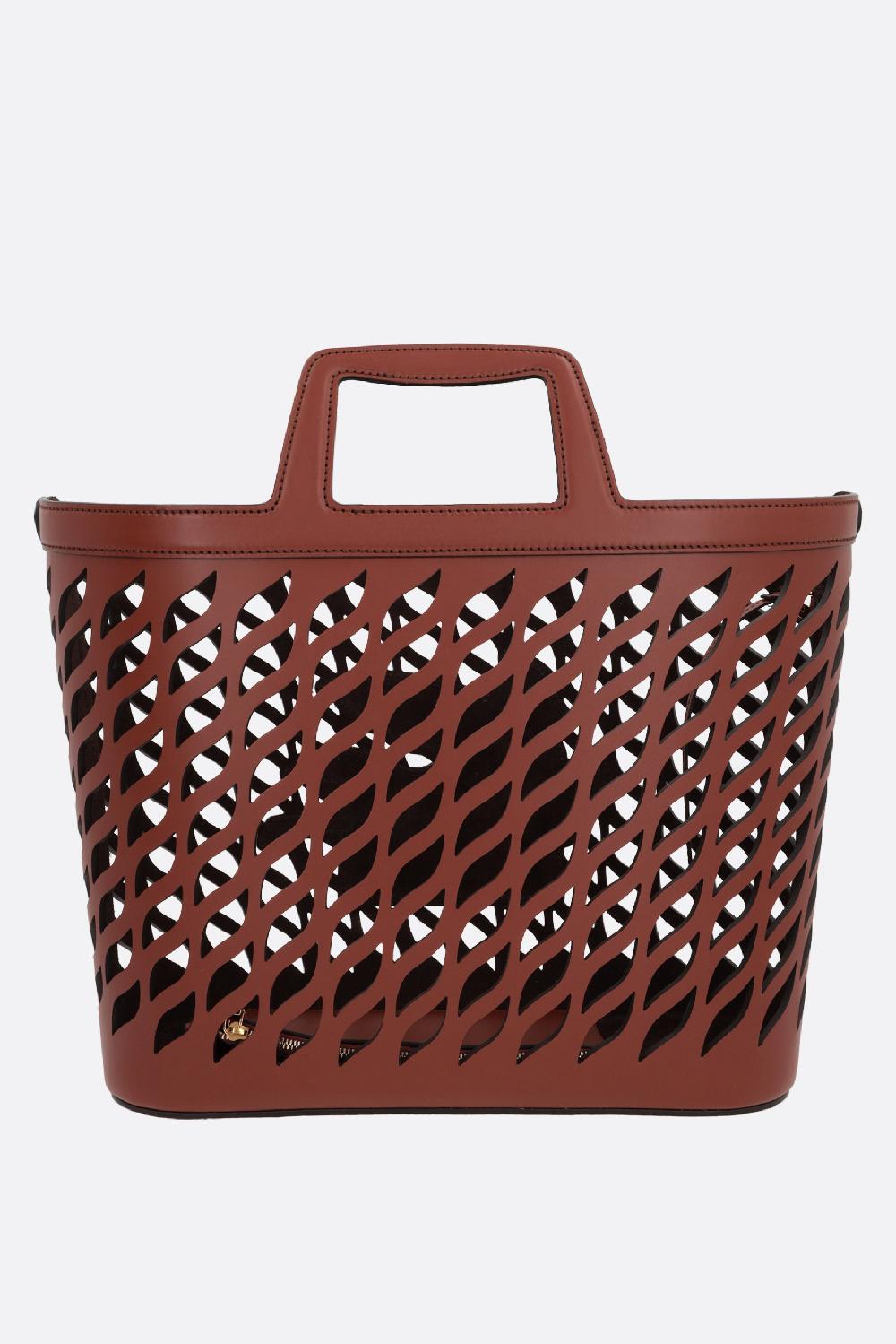 ETRO Borsa A Mano Coffa Large In Pelle Laserata