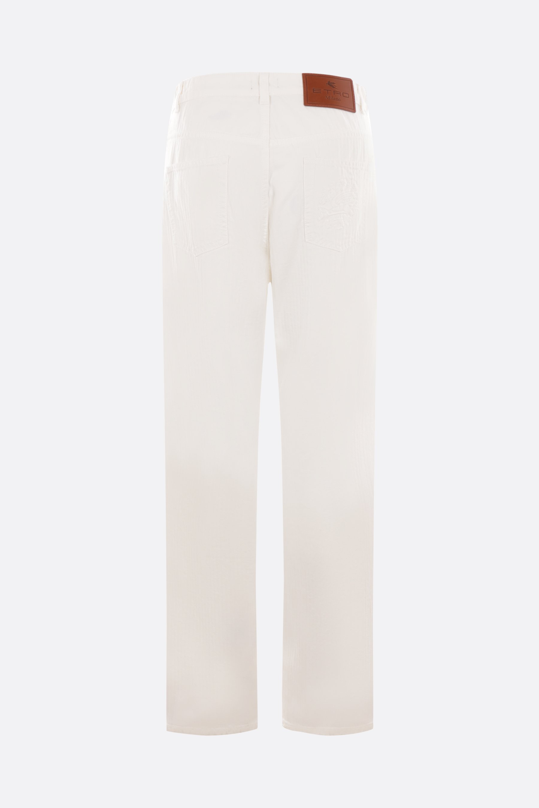 ETRO Jeans A Gamba Larga In Bull Di Cotone