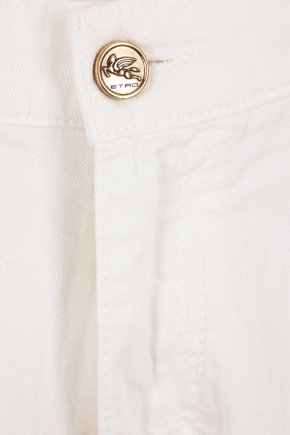 ETRO Jeans A Gamba Larga In Bull Di Cotone