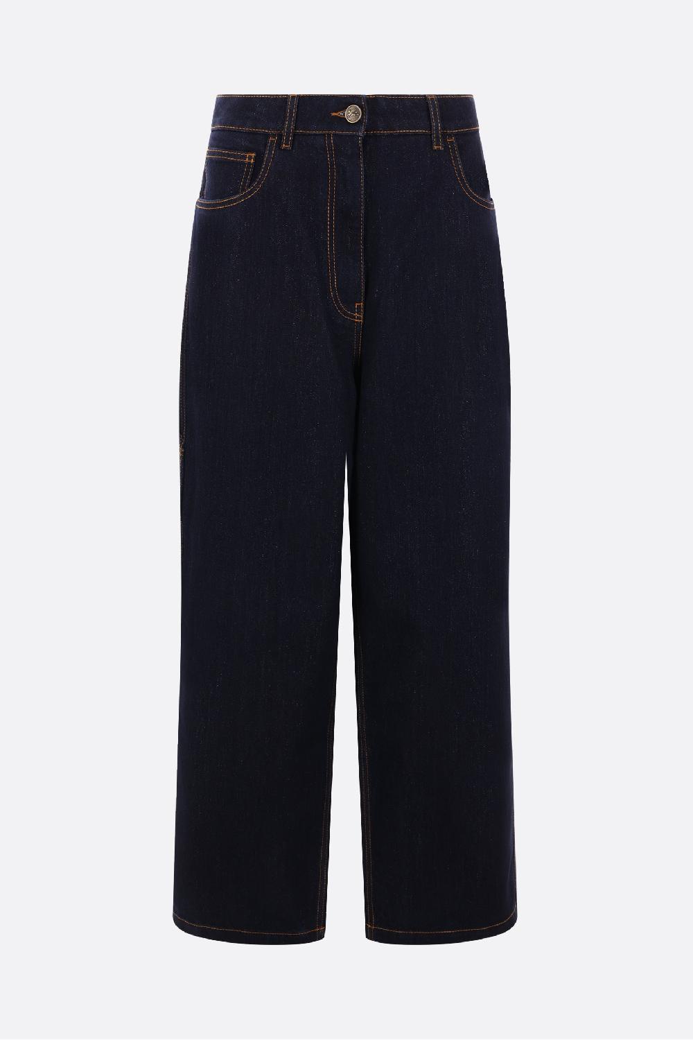 ETRO jeans baggy in denim lurex