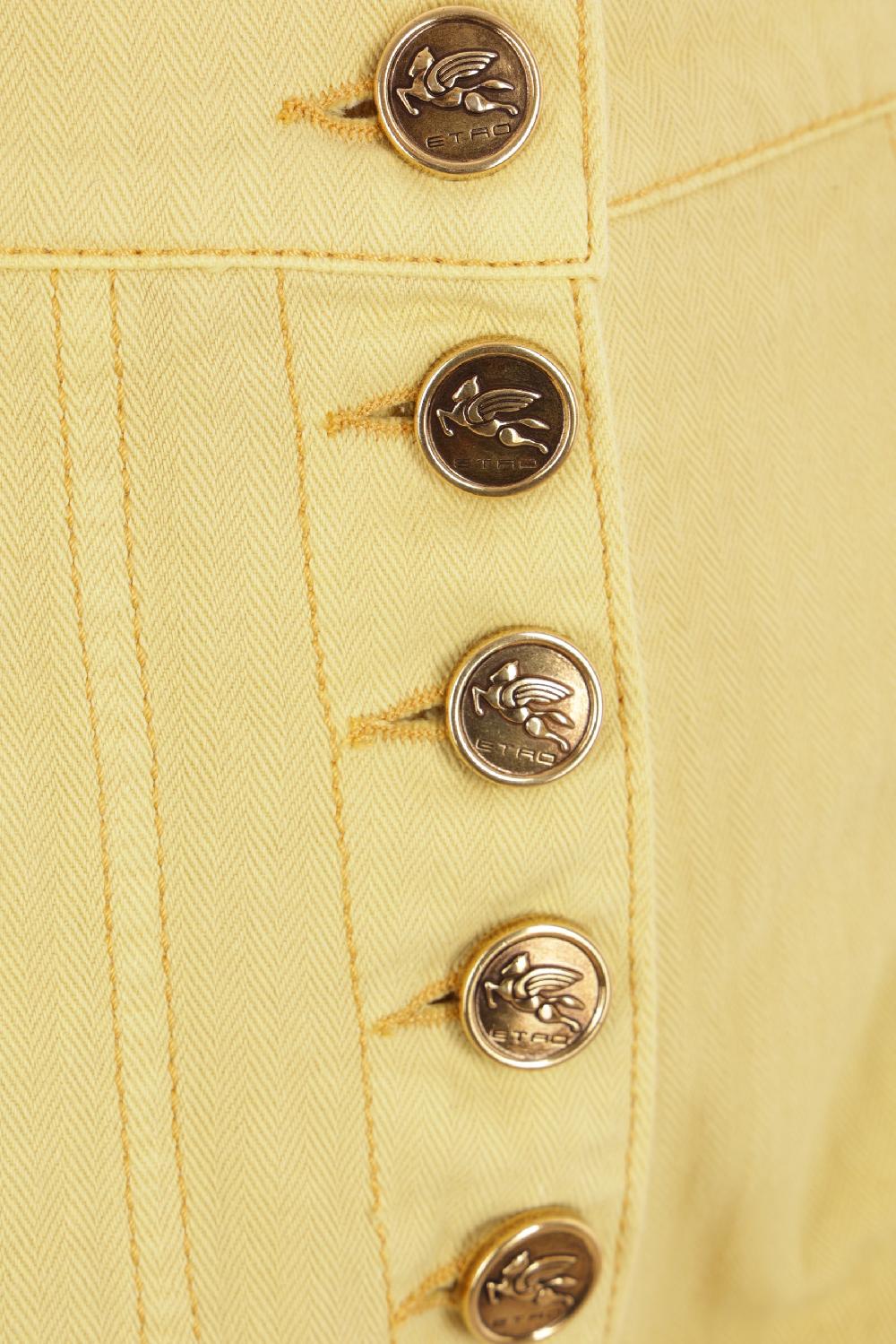 ETRO Jeans Flare In Bull Di Cotone