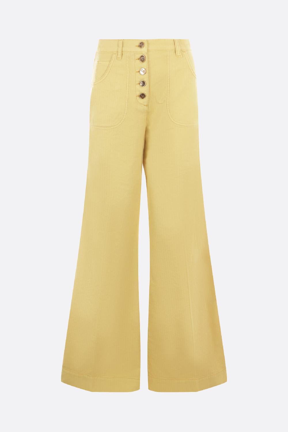 ETRO jeans flare in bull di cotone