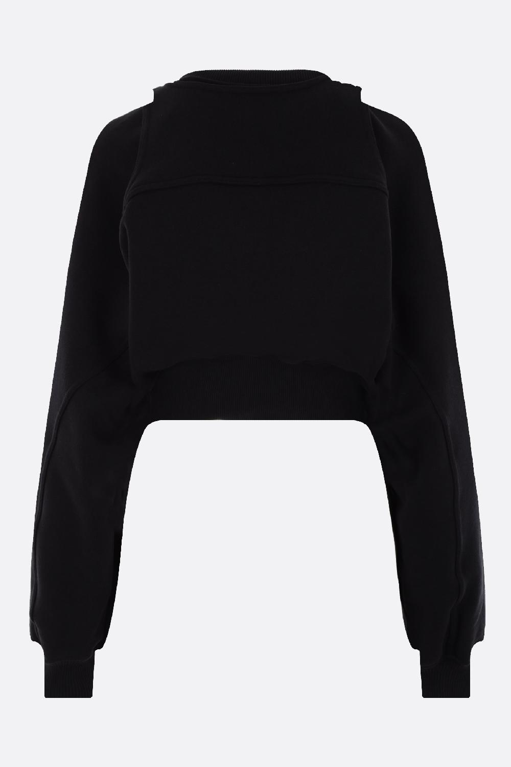 OFF WHITE Felpa Cropped In Jersey Off Inserto Bolero