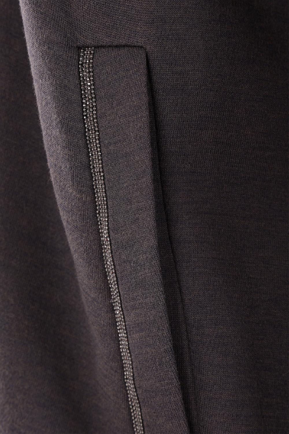 BRUNELLO CUCINELLI Felpa Full-zip In Interlock Con Precious Zipper Pull